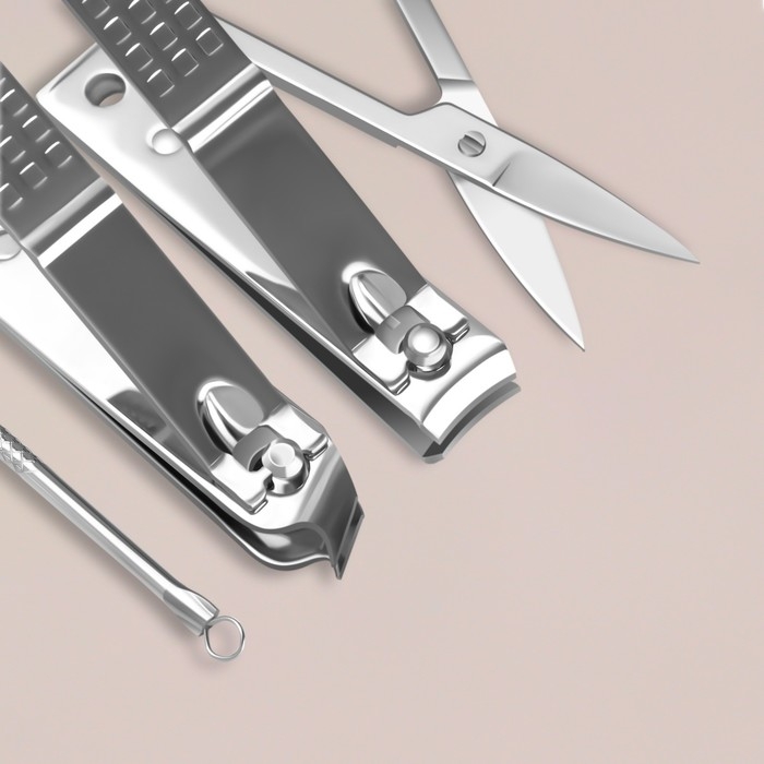 Набор маникюрный «Фактура», 8 предметов, в футляре, цвет МИКС Набор маникюрный «Фактура», 8 предметов, в футляре, цвет МИКС