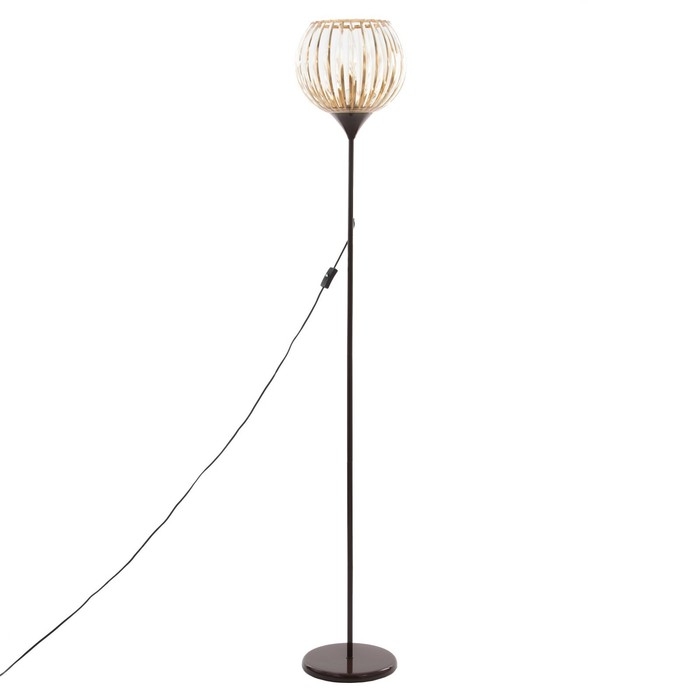 Торшер Торшер "Лаура" 1х15Вт Е27 коричневый 31х31х178см