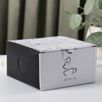 Чайная пара керамическая &laquo;Профитроль&raquo;, 3 предмета: чашка 180 мл, блюдце d=13,7 см, ложка, цвет зелёный