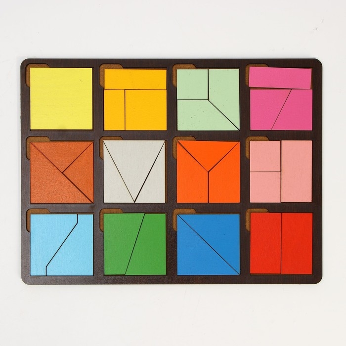 Развивающая доска &laquo;Сложи квадрат&raquo; 1 уровень сложности