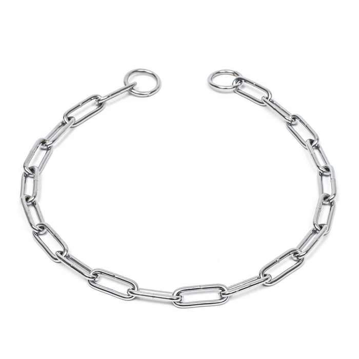 Ошейник - удавка металлический, сварная цепь, 70 см, толщина проволоки 4 мм Ошейник - удавка металлический, сварная цепь, 70 см, толщина проволоки 4 мм