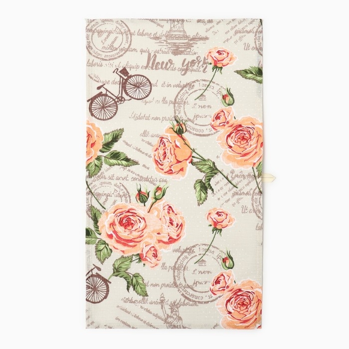 Полотенце Винтаж 35х60см, вафля 120г/м, хл100%