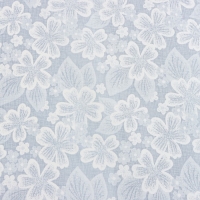 Клеёнка рулонная с тиснением &laquo;Клевер&raquo;, ширина 125 см, рулон 25 м, цвет синий