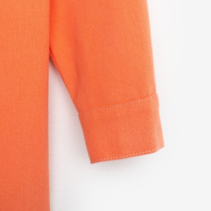 Рубашка для девочки джинсовая KAFTAN, размер 36 (134-140 см), цвет оранжевый