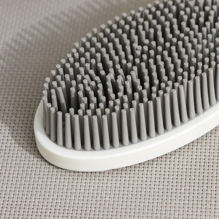 Щётка универсальная Raccoon, 12&times;6,5&times;2,5 см, TPR ворс, 1,6 см