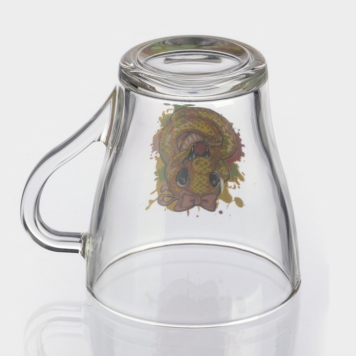 Кружка стеклянная для чая &laquo;Символ года 2025&raquo;, 250 мл