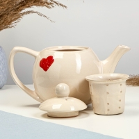 Чайник "Элегант" 1,2л / 14х16,5см, валентинка Чайник "Элегант" 1,2л / 14х16,5см, валентинка