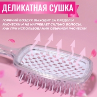 Расчёска массажная, широкая, вентилируемая, 8,5 × 20,5 см, PVC коробка, цвет прозрачный Расчёска массажная, широкая, вентилируемая, 8,5 × 20,5 см, PVC коробка, цвет прозрачный