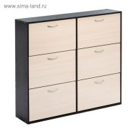 Обувница Приветливая-4, 1186х223х1096, Венге темный/Венге светлый