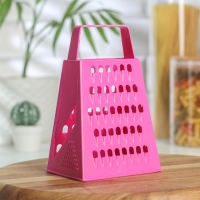 Тёрка четырёхгранная «Яркость цвета», 16 см, цвет МИКС Тёрка четырёхгранная «Яркость цвета», 16 см, цвет МИКС