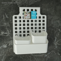 Корзина для хранения подвесная с контейнерами, 29&times;9,5&times;38 см, цвет белый