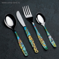 Набор 4-х предметный &laquo;Джунгли&raquo;, (М43), с деколью в картонной коробке с прозрачной крышкой