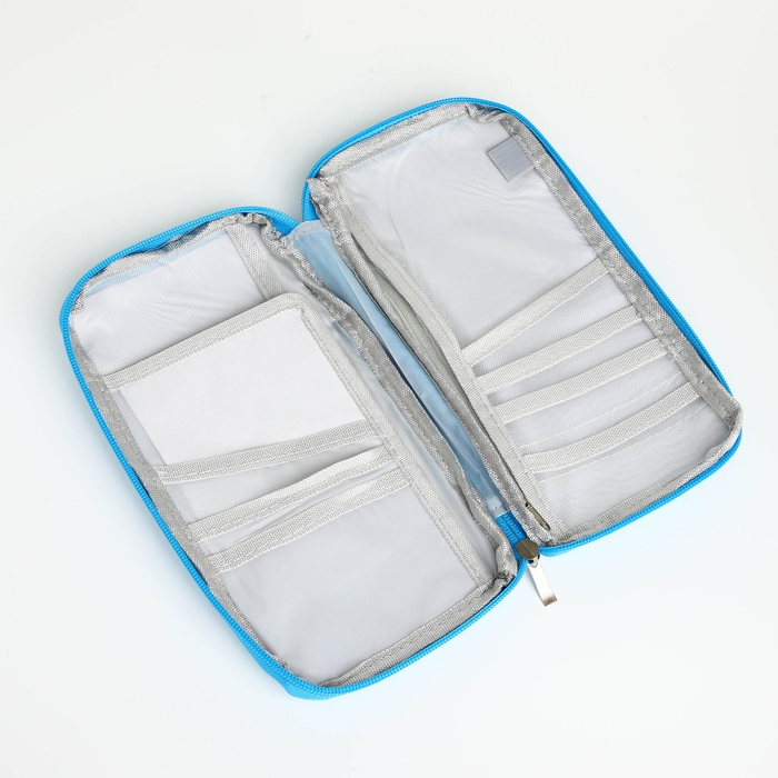 Косметичка на молнии, цвет голубой Косметичка на молнии, цвет голубой