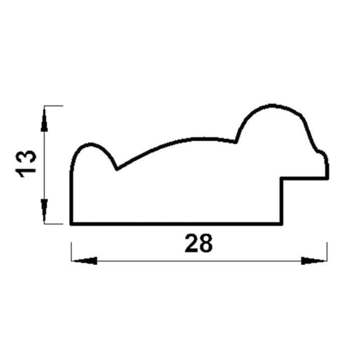 Рама для картин (зеркал) 30 х 40 х 2.8 см, пластиковая, Calligrata 644861, белая/золото Рама для картин (зеркал) 30 х 40 х 2.8 см, пластиковая, Calligrata 644861, белая/золото