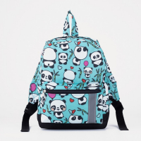 Рюкзак детский на молнии, наружный карман, светоотражающая полоса, цвет бирюзовый Рюкзак детский на молнии, наружный карман, светоотражающая полоса, цвет бирюзовый