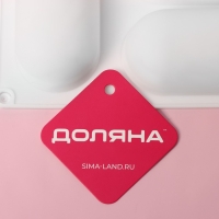 Форма для муссовых десертов и выпечки Доляна «Раузи», 30×17,5×3,5 см, 8 ячеек (8,7×4,7 см), цвет белый Форма для муссовых десертов и выпечки Доляна «Раузи», 30×17,5×3,5 см, 8 ячеек (8,7×4,7 см), цвет белый