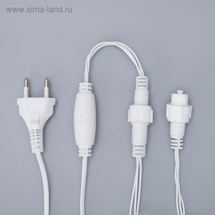 Гирлянда «Нить» 10 м, IP65, УМС, белая нить, 100 LED, свечение мульти, 220 В Гирлянда «Нить» 10 м, IP65, УМС, белая нить, 100 LED, свечение мульти, 220 В