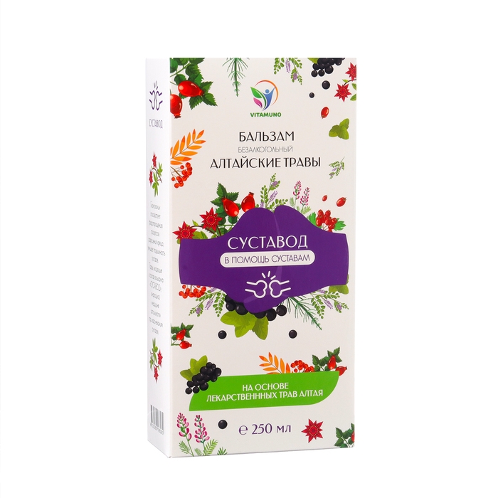 Бальзам Алтайские Травы Бальзам Алтайские Травы "Суставод" в помощь работе суставам, 250 мл стекло