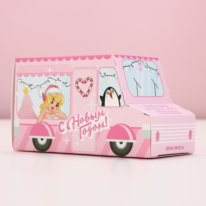 Соль для ванны &laquo;С Новым Годом!&raquo;, 400 г, аромат нежной розы, ЧИСТОЕ СЧАСТЬЕ