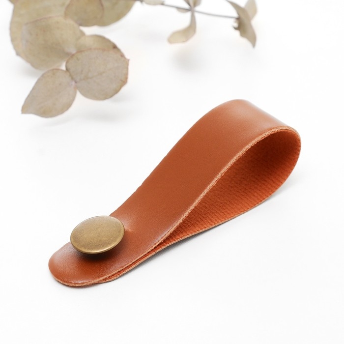 Держатель ремня на гриф Music Life, 20 х 1,5 см, коричневый Держатель ремня на гриф Music Life, 20 х 1,5 см, коричневый