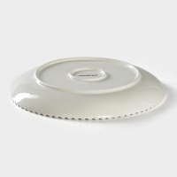 Тарелка фарфоровая обеденная Magistro &laquo;Лакомка&raquo;, d=20,5 см, цвет белый