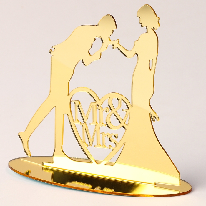 Топпер «Пара», цвет золото Топпер «Пара», цвет золото