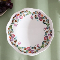 Вазочка десертная «Клубничка», 0,5 л, 19,5×19,5×10 см, 1 сорт, Рогочая Н.В. Вазочка десертная «Клубничка», 0,5 л, 19,5×19,5×10 см, 1 сорт, Рогочая Н.В.