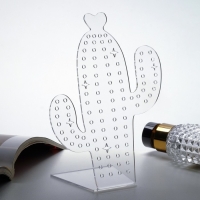 Подставка под украшения &laquo;Кактус&raquo; 12&times;16, оргстекло 2 мм, В ЗАЩИТНОЙ ПЛЁНКЕ