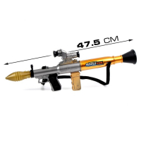 Гранатомет «Базука», стреляет ракетой, световые и звуковые эффекты Гранатомет «Базука», стреляет ракетой, световые и звуковые эффекты