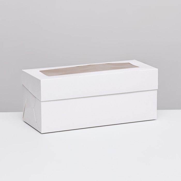 Коробка для 3 капкейка с окном, целлюлоза, 25 х 10 х 10 см Коробка для 3 капкейка с окном, целлюлоза, 25 х 10 х 10 см