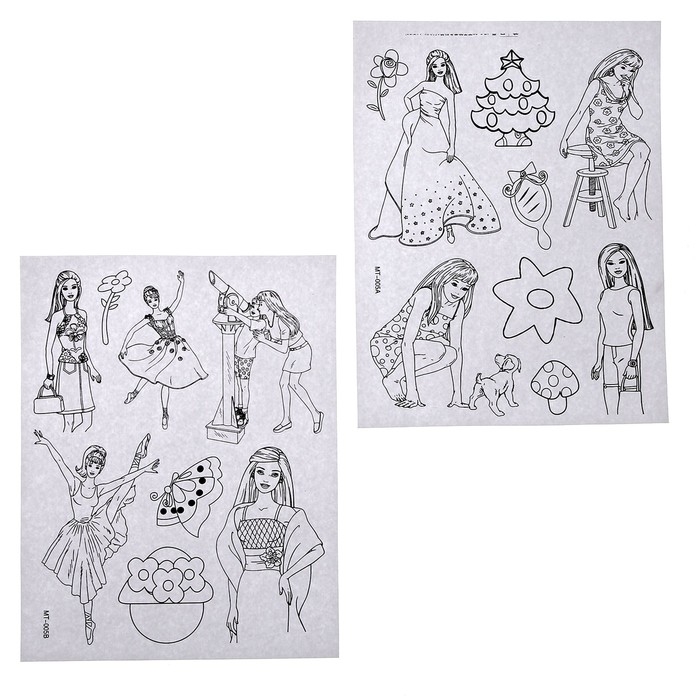 Набор для творчества: татуировки своими руками и раскраска - наклейки &laquo;Юная принцесса&raquo;