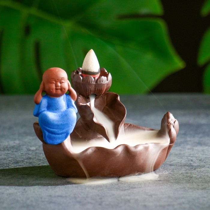 Подставка для благовоний Подставка для благовоний "Будда - тишина" 12х8х8см