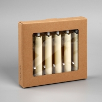 Светодиодная свеча восковая &laquo;Классика&raquo; 2 x 16.5 см, АААx2 (не в компл.), набор 6 шт, свечение тёплое белое