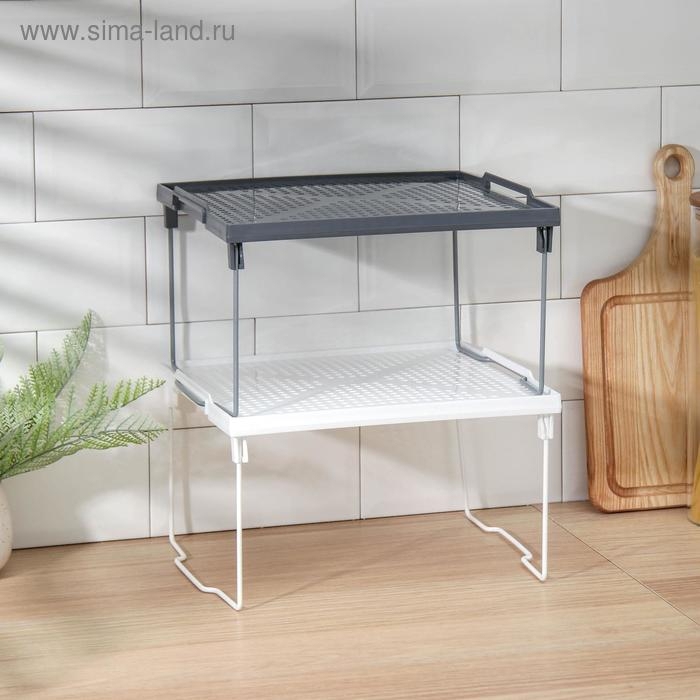 Подставка на металлических ножках &laquo;Лофт&raquo;, 29,5&times;26&times;17,2 см, цвет серый