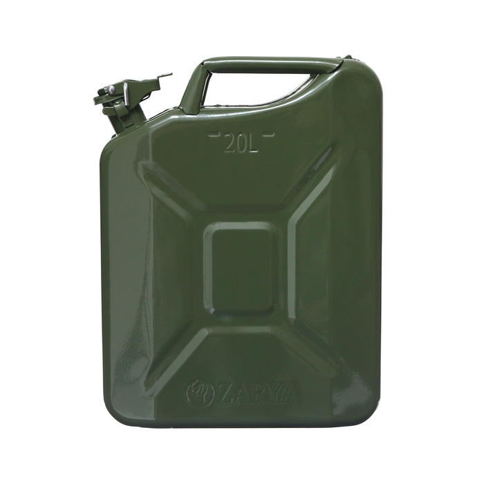 Канистра стальная для ГСМ ZARYA, 20 л, металлическая, крышка с рычагом Канистра стальная для ГСМ ZARYA, 20 л, металлическая, крышка с рычагом