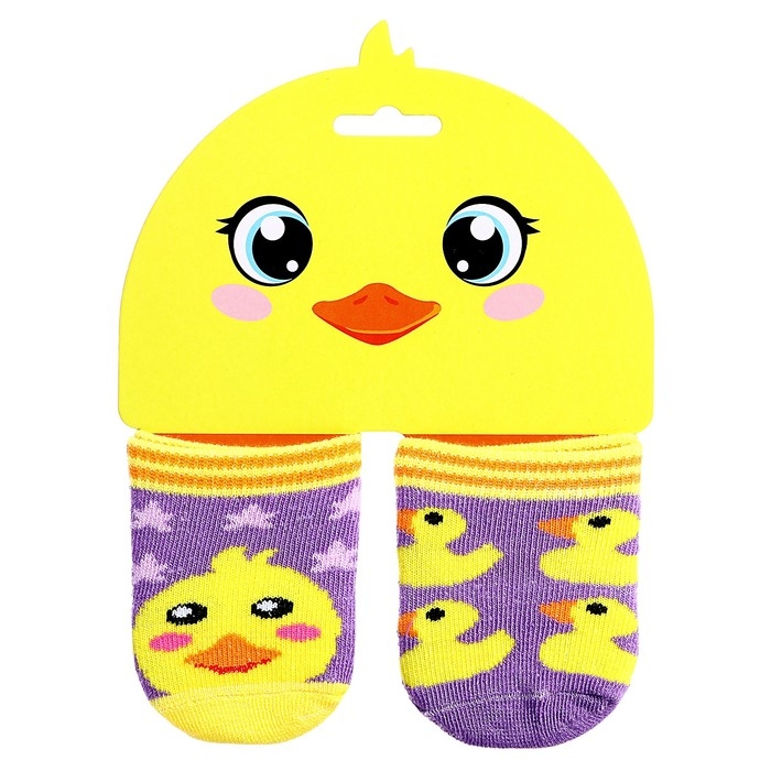 Одежда для пупса &laquo;Утята&raquo;, носочки, 2 пары