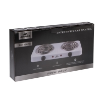 Плитка электрическая "Добрыня" DO-2207, 2000 Вт, 2 конфорки, коричневая Плитка электрическая "Добрыня" DO-2207, 2000 Вт, 2 конфорки, коричневая