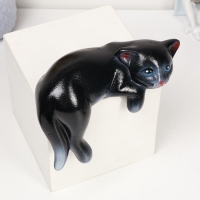 Фигура "Котенок Васька" 14х19см, черный