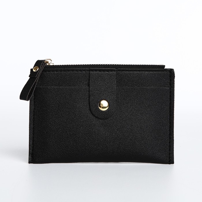 Картхолдер на молнии, цвет чёрный Картхолдер на молнии, цвет чёрный