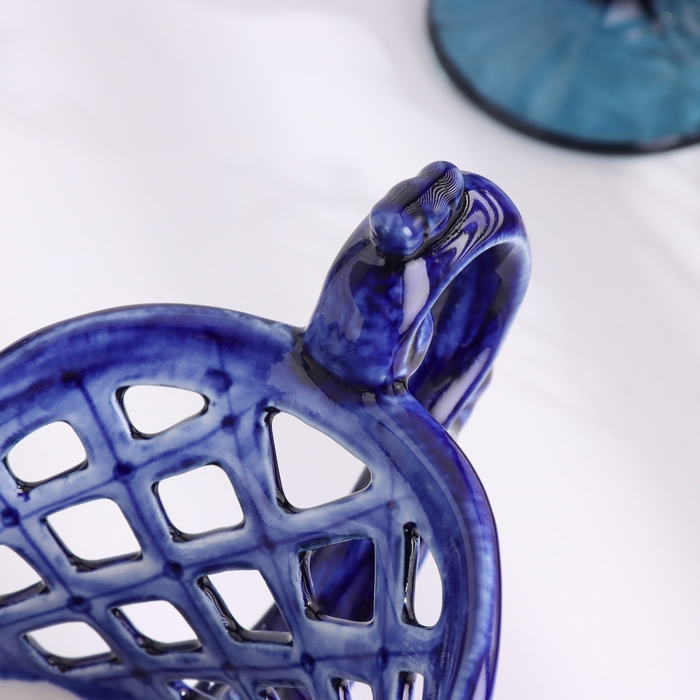 Фруктовница "Версаль", 14 х 31 см, гжель