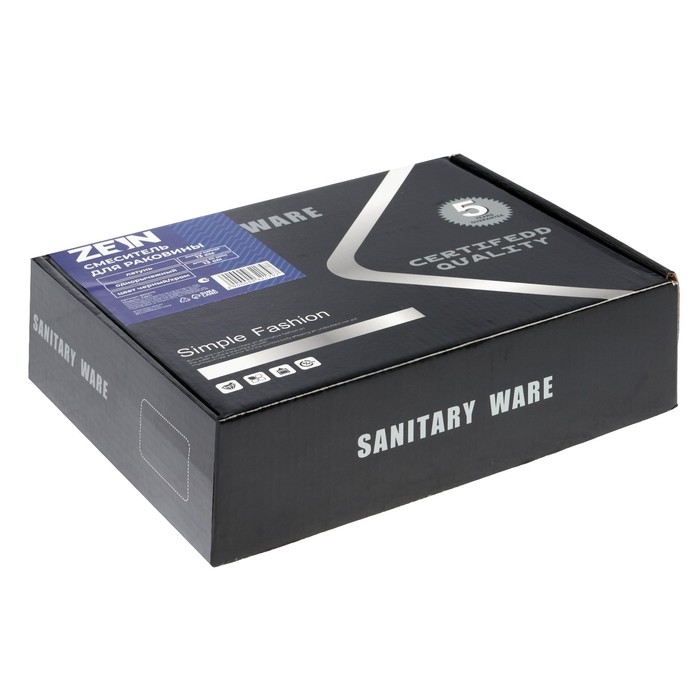 Смеситель для раковины ZEIN Z3871, однорычажный, высота излива 13 см, латунь, черный/хром Смеситель для раковины ZEIN Z3871, однорычажный, высота излива 13 см, латунь, черный/хром