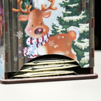 Чайный домик/ копилка, коричневое дерево, 16,5х10х9 см Чайный домик/ копилка, коричневое дерево, 16,5х10х9 см