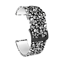 Ремешок для смарт-часов "Черепа", 20 мм, силикон Ремешок для смарт-часов "Черепа", 20 мм, силикон