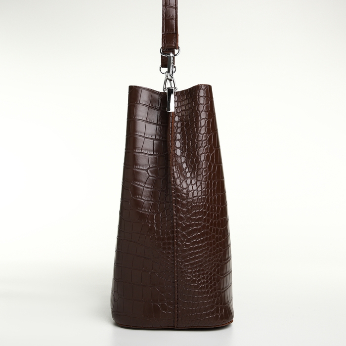 Сумка женская на магните TEXTURA, средний размер, цвет коричневый Сумка женская на магните TEXTURA, средний размер, цвет коричневый