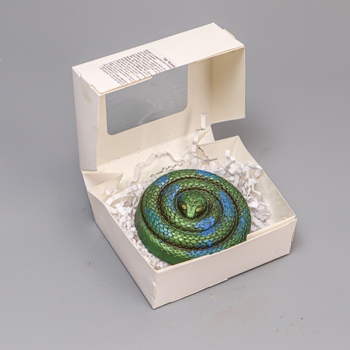 Фигурка из шоколадной глазури, "Змея спираль", 100 г