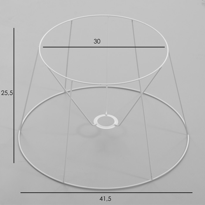Каркас-основа абажура для торшера Каркас-основа абажура для торшера "Классика" Е27 42х42х26см