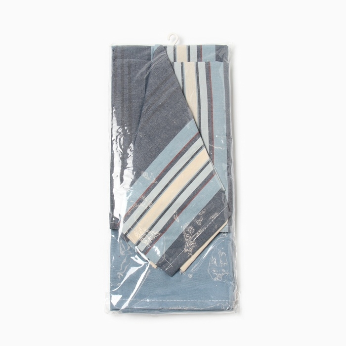 Кух. набор Этель МИКС: полотенце 42х67 см - 2 шт, салфетка 40х40 см - 3 шт, 100% хл