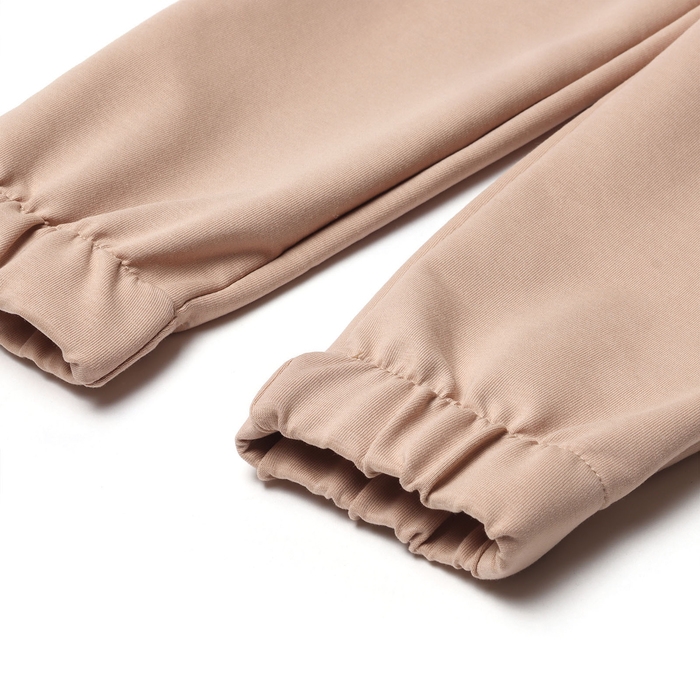 Костюм (свитшот и брюки) детский MINAKU, цвет бежевый, рост 134 см