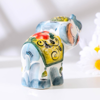 Сувенир &laquo;Слон Тоша&raquo;, 9х11см, гжель , цвет