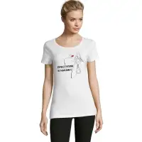 Футболка женская &laquo;Преступлю и накажу&raquo;, белая, размер M